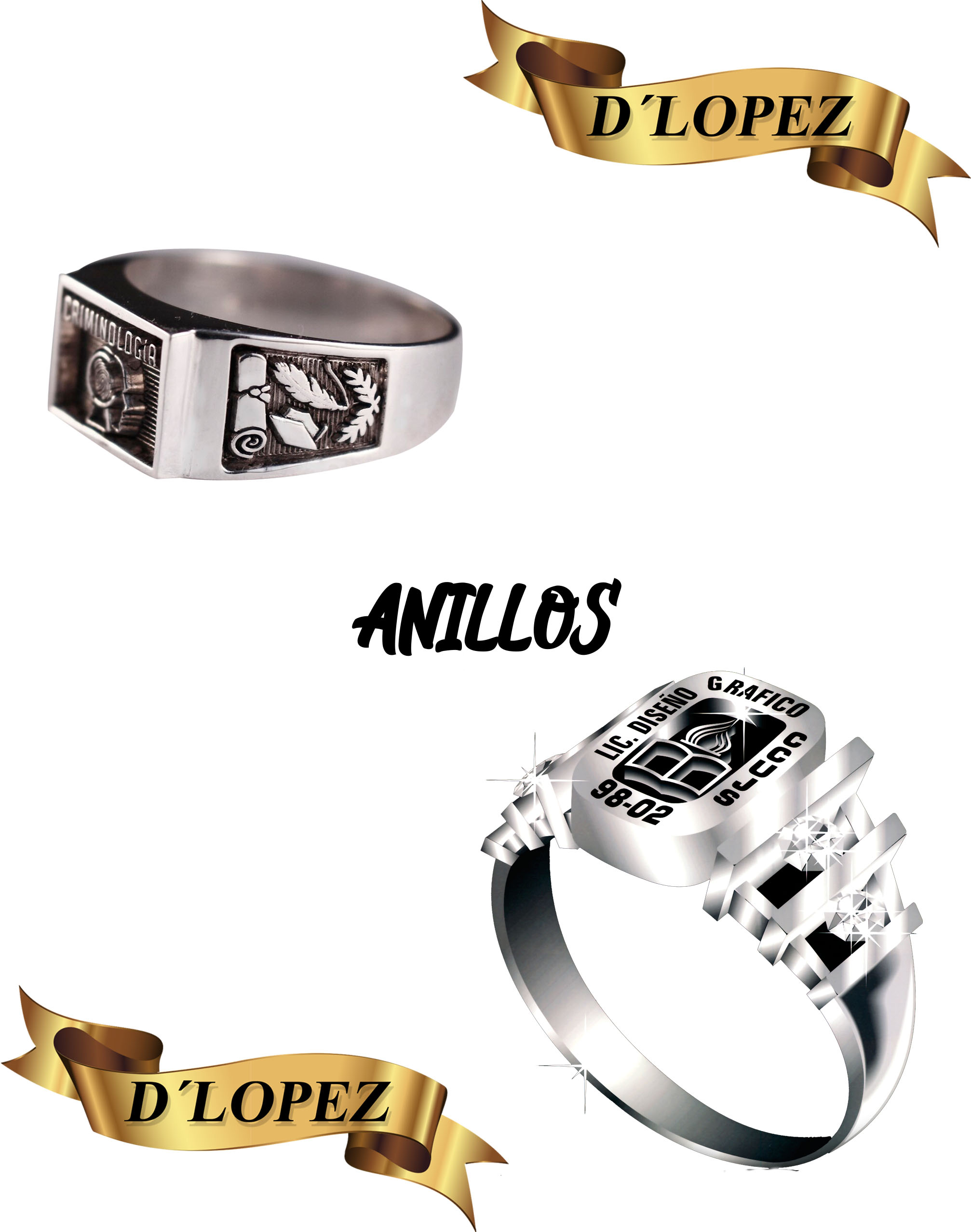 ANILLOS PLATA PAQUETES DE GRADUACION ISRAEL (2)