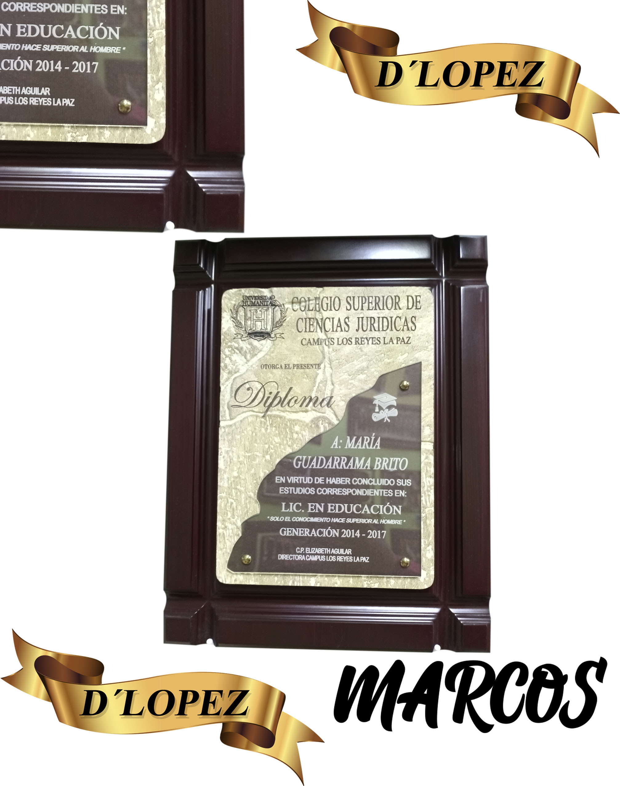 CUADROS DE MADERA PAQUETES DE GRADUACION ISRAEL (19)