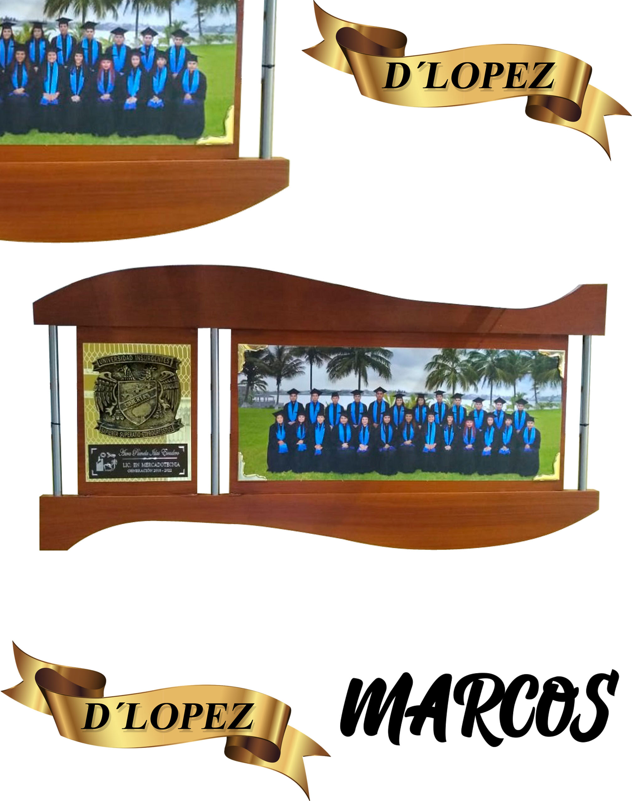 CUADROS DE MADERA PAQUETES DE GRADUACION ISRAEL (2)