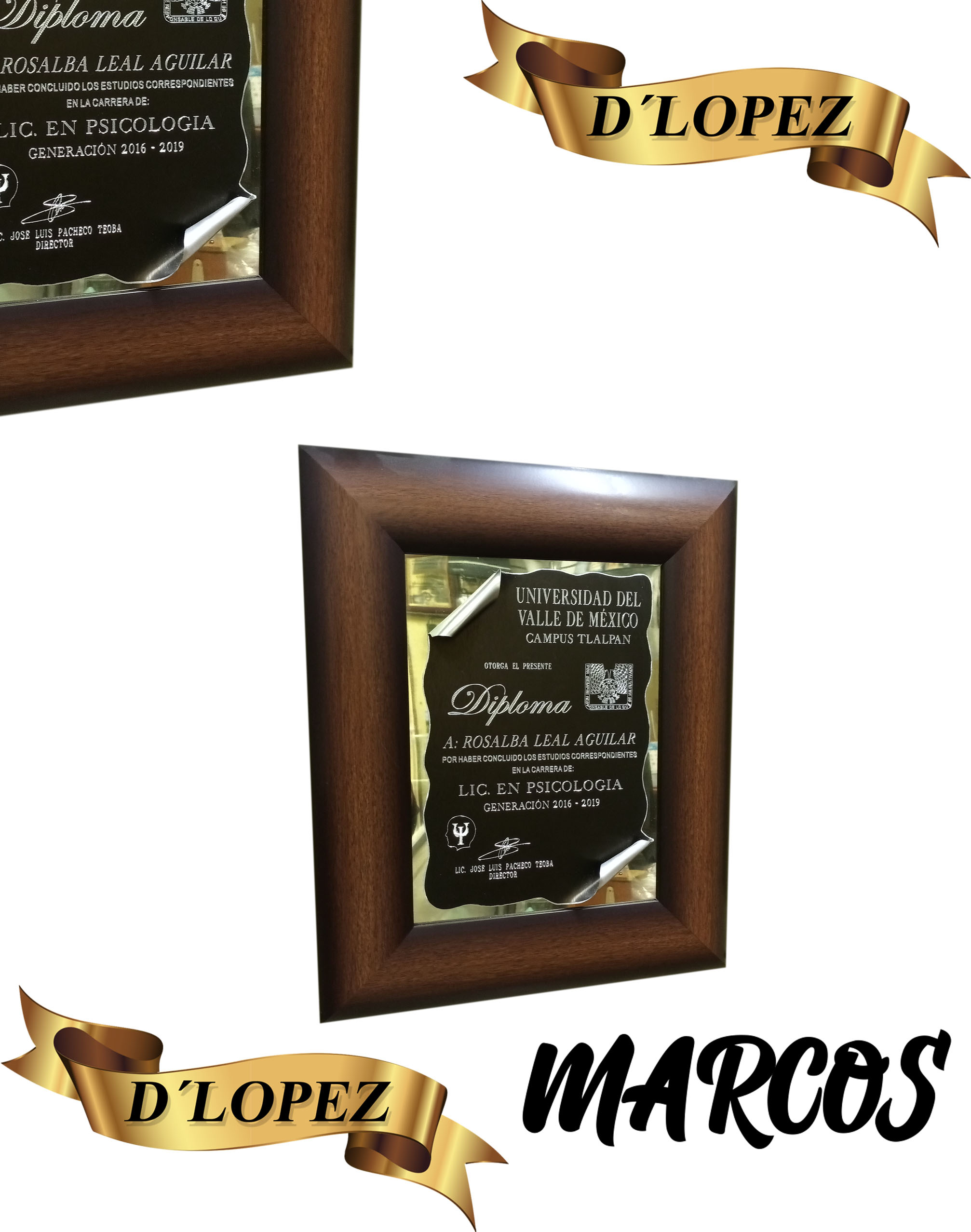 CUADROS DE MADERA PAQUETES DE GRADUACION ISRAEL (8)
